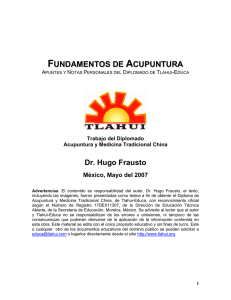 Fundamentos de acupuntura, notas del Diplomado de MTCH (PDF)