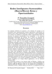 Redes Inteligentes Sustentables (Macro/Micro): Retos y Oportunidades F. González-Longatt