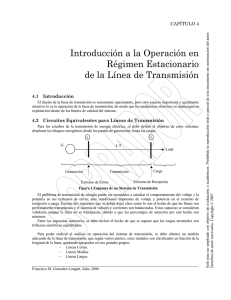Capitulo 4: Introducción a la Operación en Régimen Estacionario de Líneas de Transmisión
