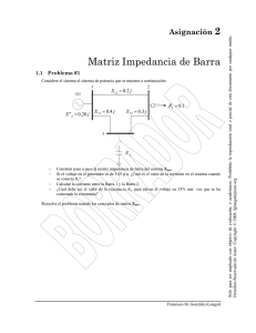 Construcción de Matriz Impedancia de Barra