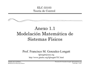 Anexo 1.1: Modelación Matemática de Sistemas Físicos