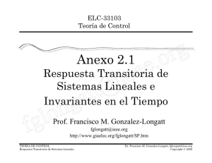 Anexo 2.1: Respuesta Transitoria de Sistemas Lineales