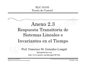 Anexo 2.3: Respuesta Transitoria de Sistemas Lineales
