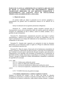 PLIEGO  DE  CLAUSULAS  ADMINISTRATIVAS  PARTICULARES ... DE  REGIR  LA  CONTRATACIÒN  POR ...