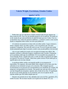 Valerie Wright, Excristiana, Estados Unidos (parte 1 of 2)