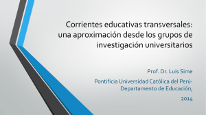 Corrientes educativas transversales: una aproximación desde los grupos de investigación universitarios