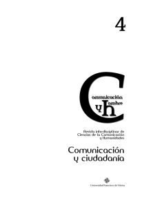 4 Comunicación y ciudadanía Revista interdisciplinar de