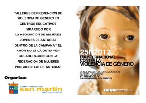 PROGRAMA VIOLENCIA DE GENERO 2012