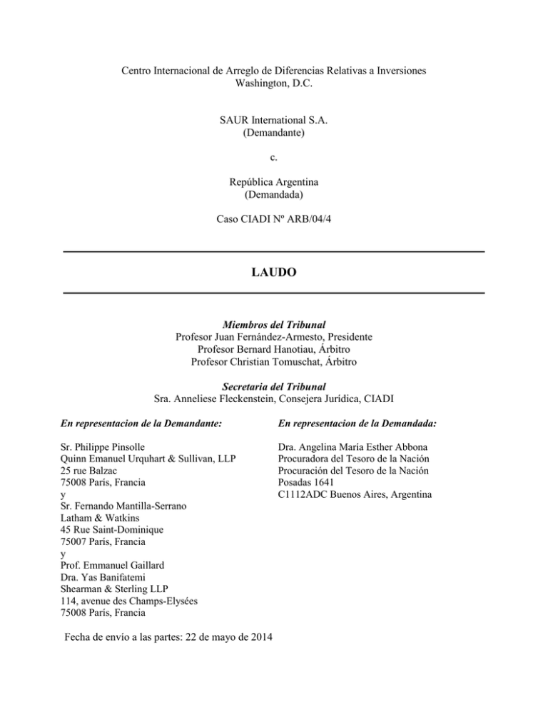Centro Internacional De Arreglo De Diferencias Relativas A Inversiones 