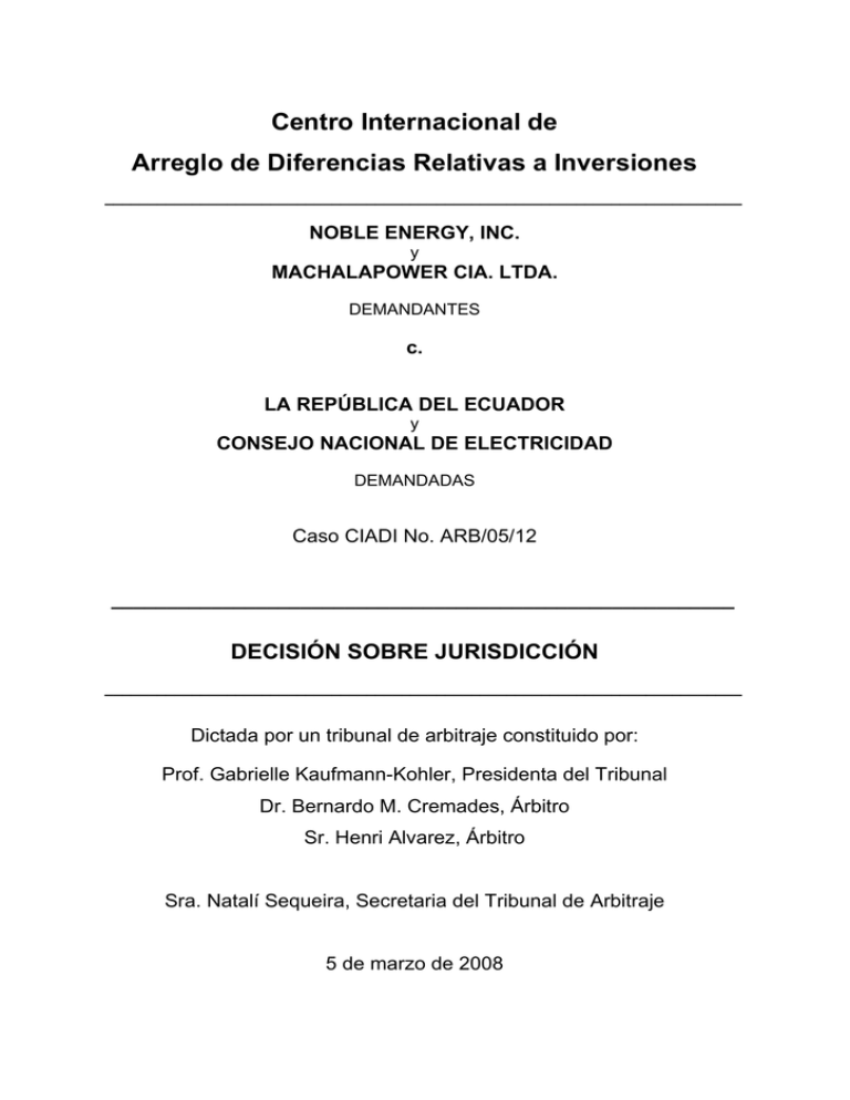 Centro Internacional De Arreglo De Diferencias Relativas A Inversiones