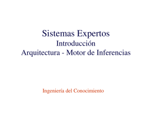 Sistemas Expertos Introducción Arquitectura - Motor de Inferencias Ingeniería del Conocimiento