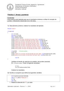 Pr ctica 1: Arrays y punteros