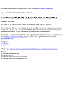 II CONGRESO MUNDIAL DE EDUCADORES CLARETIANOS