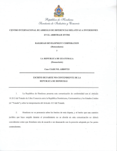 Submission of the Republic of Guatemala as a Non-Disputing Party, 2012 (Spanish)