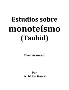 monoteísmo  Estudios sobre (Tauhid)