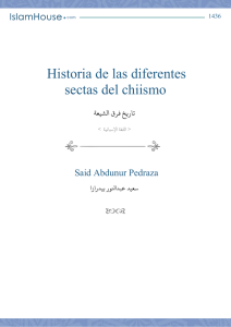 Historia de las diferentes sectas del chiismo 