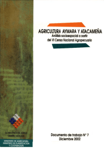 Agricultura Aymara y Atacameña