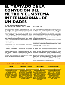 El Tratado de la Conveción del Metro y el Sistema Internacional de Unidades