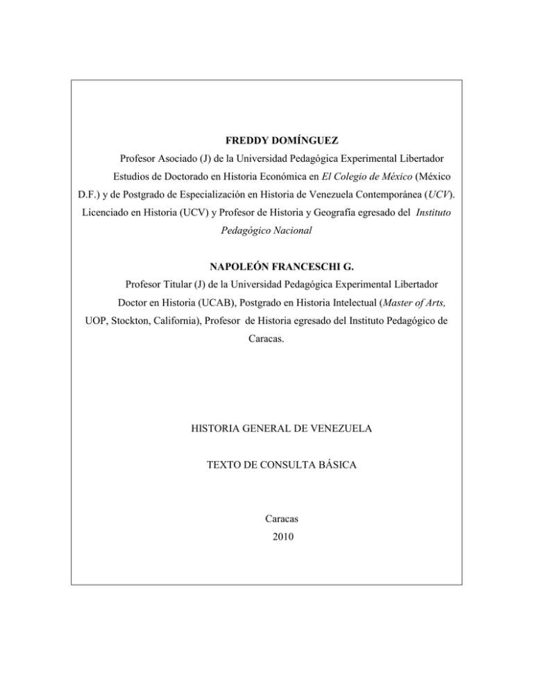 Historia De Venezuela 2010