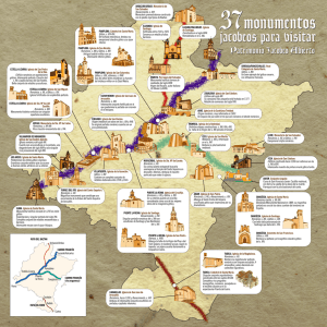 Mapa ruta monumentos Camino de Santiago