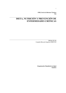 Dieta, nutrición y prevención de enfermedades crónicas [pdf 860Kb]