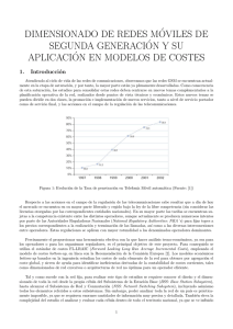 Dimensionado de Redes Móviles de Segunda Generación y su Aplicación en Modelos de Costes.