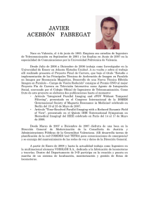 Sr. D. Javier Acebrón Fabregat