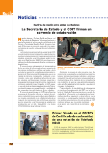 Bucle Noticias N La Secretaría de Estado y el COIT firman un