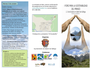 Programa I Foro de Desarrollo Sostenible del Pirineo