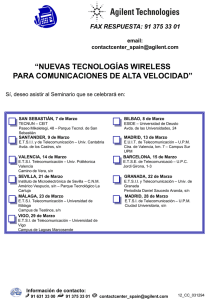 Seminario: Nuevas Tecnologías Wireless para Comunicaciones de Alta Velocidad
