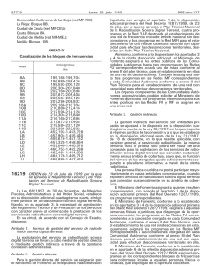 Orden de 23 de Julio de 1999 por la que se aprueba el Reglamento Técnico y de prestación del Servicio de Radiodifusión Sonora Digital Terrenal