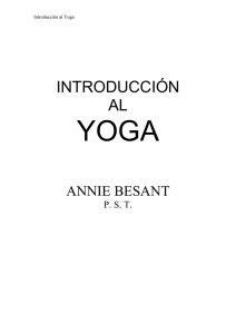Introduccion al Yoga - Annie Besant