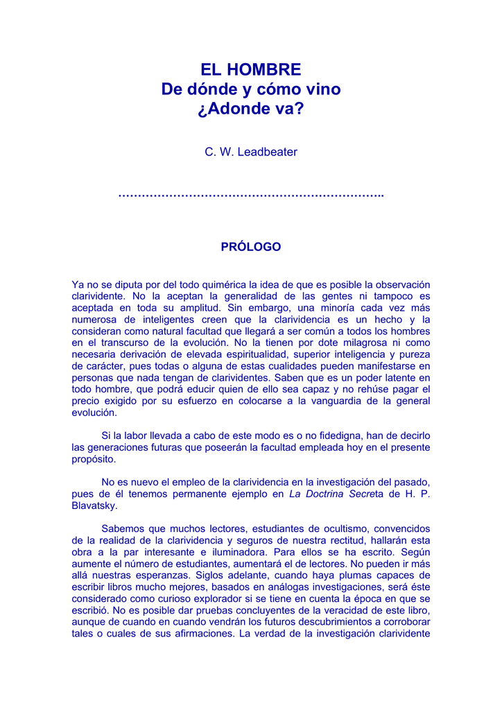 Leadbeater y Besant El hombre de donde y como vino .pdf Forastero para hombre dos tonos de piel de lagarto