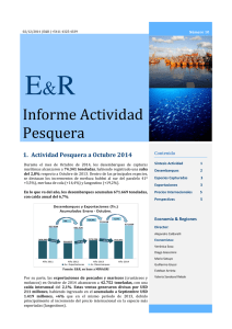 Informe de Actividad Pesquera (octubre). Economía Regiones.