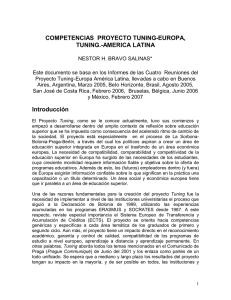 Competencias : Proyecto Tuning, Europa y Am rica Latina (BRAVO, N.)