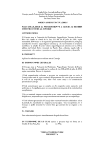 Orden Administrativa para establecer el procedimiento al remitir comunicaciones al Consejo (OA-2002-5)