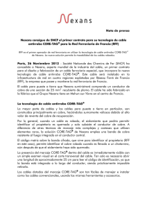Nexans consigue de SNCF el primer contrato para su tecnología de cable antirrobo CORE-TAG® para la Red Ferroviaria de Francia (RFF) (40.6kb)