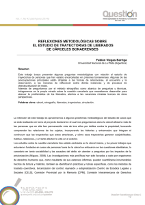 REFLEXIONES METODOLÓGICAS SOBRE EL ESTUDIO DE TRAYECTORIAS DE LIBERADOS DE CÁRCELES BONAERENSES