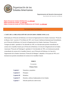   Departamento de Derecho Internacional   Secretaría de Asuntos Jurídicos  TRATADOS MULTILATERALES 