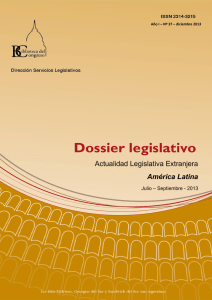 Dossier 037   Actualidad Legislativa Extranjera   America Latina   jul sept 2013
