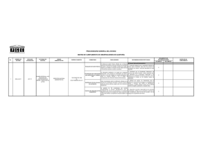 Matriz: Examen especial a los procesos de contratación de bienes y servicios de la PGE (Archivo PDF, peso: 76 kb)