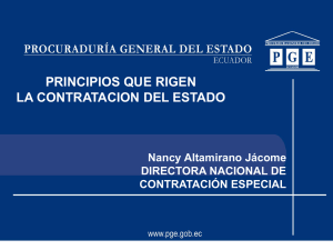 Principios Constitucionales, doctrinarios y de la administración pública que rigen los contratos del Estado y su aplicación.