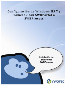Configuración de Windows IIS 7 y Tomcat 7 con SWB Portal o SWB Process