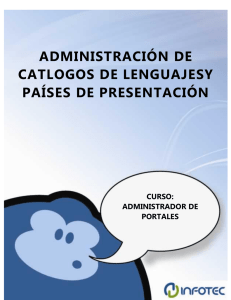 Administración de Catálogo de Lenguajes y Países de Presentación