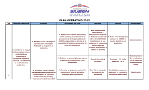 PLAN OPERATIVO 2015