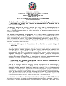 REPUBLICA DOMINICANA GABINETE DE COORDINACIÓN DE LA POLÍTICA SOCIAL