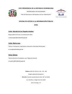 VICE-PRESIDENCIA DE LA REPUBLICA DOMINICANA  (OAI)