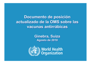 Diapositivas: Resumen de los aspectos destacados del documento de posición sobre las vacunas antirrábicas pdf, 3.03Mb