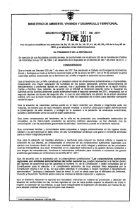 Decreto No. 141 de 2011