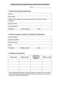 Draft Registration Form for Compliance Units